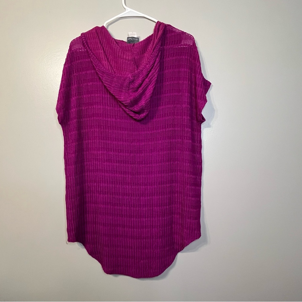 Jordan Taylor Magenta Pink Hooded Swimsuit Cover-up L made in USA - Picture 8 of 10